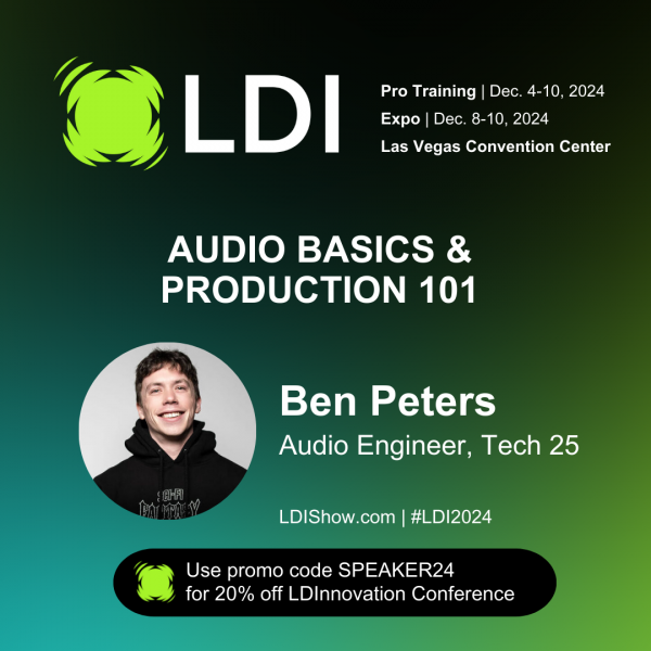 Photo for LDI x Tech25: Audio Basics & Production 101 Workshop